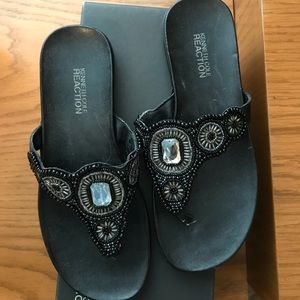 Pre-loved Kennth Cole Sequin thong sandals